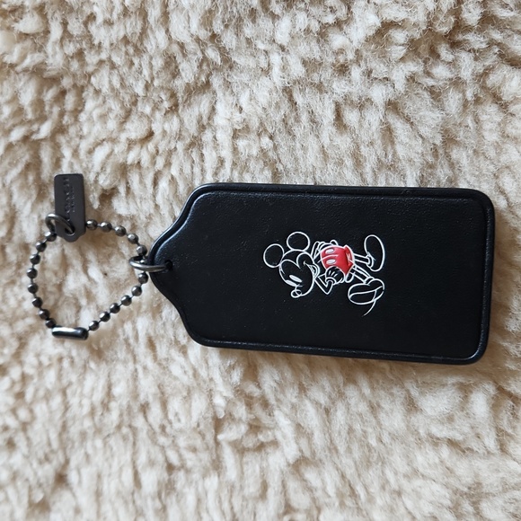 NWOT Disney X Coach Mickey Mouse Key Holder or Bag Charm Hangtag ๐ค๐ญโค๏ธ - Picture 8 of 8